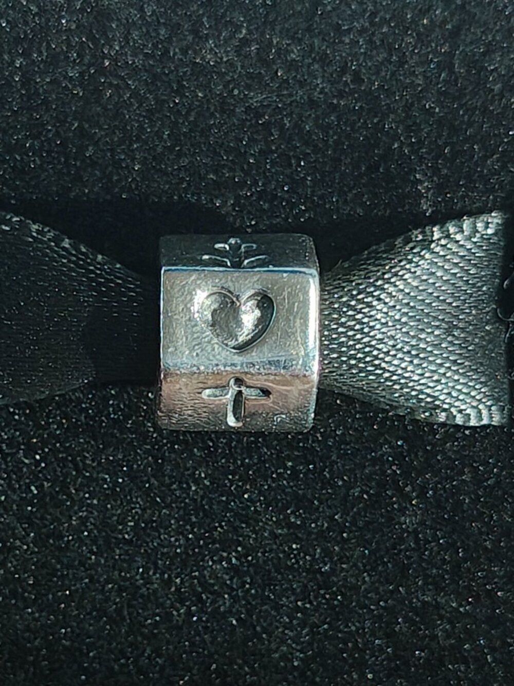 Authentic Pandora Faith Hope Love Charm 790119 Cross Anchor Heart - Picture 7 of 11
